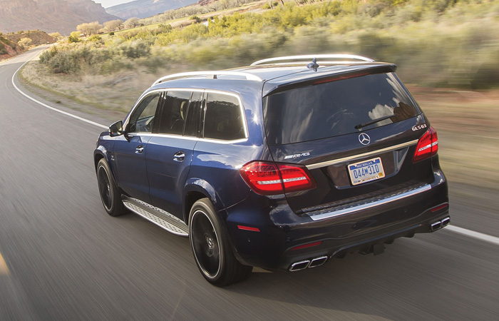 Merecedes On Road Rear View